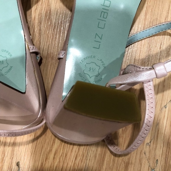 Liz Claiborne Women’s Zelma Rosa Luster Kidskin Sandals - Picture 6 of 9